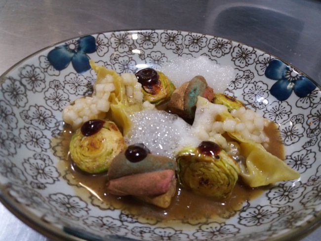 Gyoza de pato pequin preparado por Majao tapas